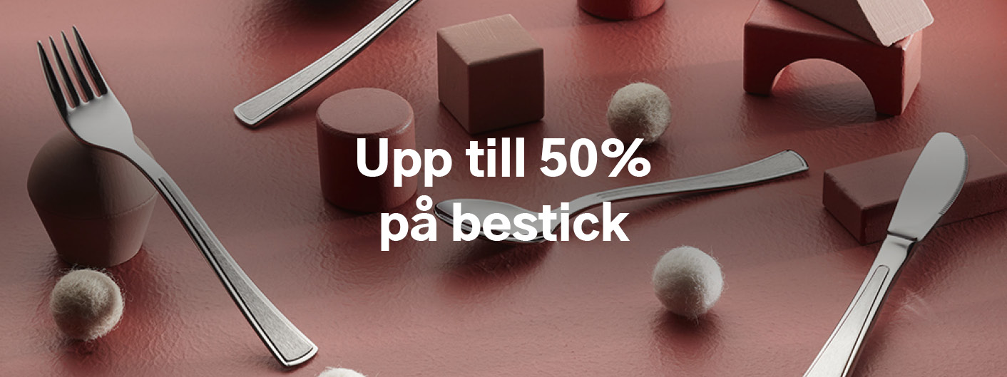 Upp till 50% på bestick