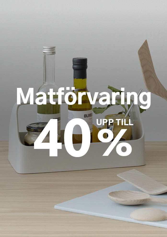 Matförvaring upp till 40%