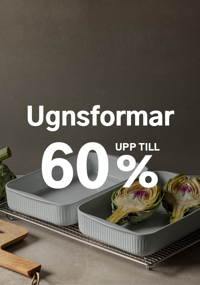 Ugnsformar upp till 60%
