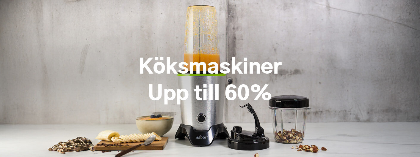 Köksmaskiner upp till 60%