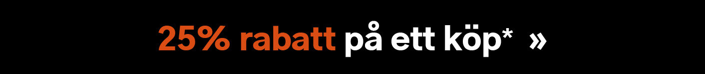 25% rabatt på ett köp, gäller varor märkta med ranattkupong