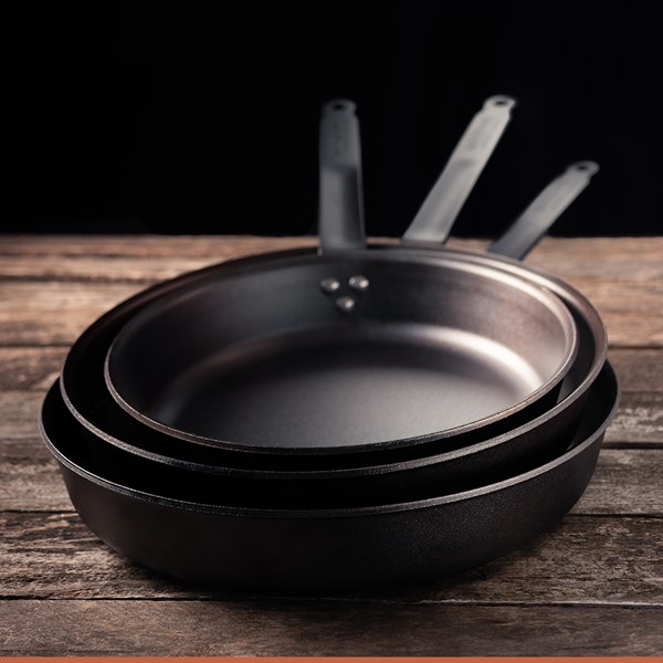 Kockums Jernverk Stekpanna Kolstål 30 cm