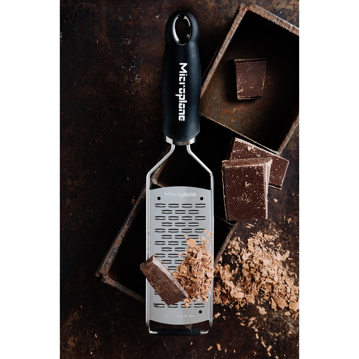 Microplane Gourmet rivjärn medium ribb svart