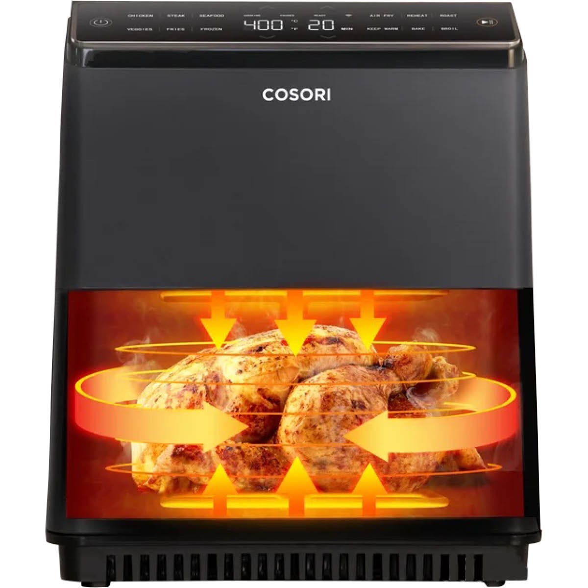 Cosori, Dual Blaze Airfryer mörkgrå Kitchnsverige.se